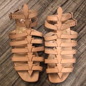Christian Louboutin Nude Neronna Gladiator Sandals